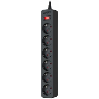 SVEN SF-06E, 6 Sockets, 1.8m Black